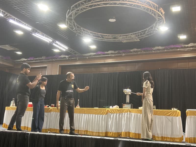 Manthan show on a large auditorium stage